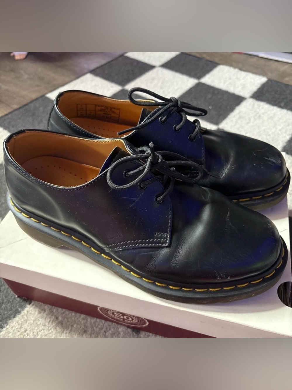 Dr. Martens Black Leather Loafers 1461